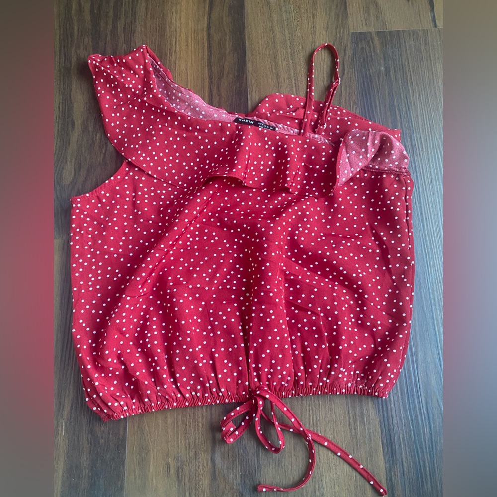 Polka dot shein top